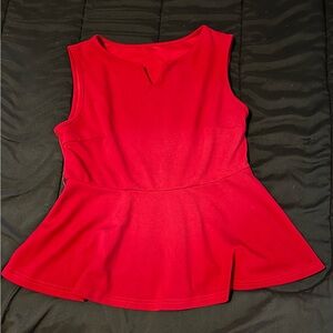 Elegant Burgundy Red Sleeveless Top